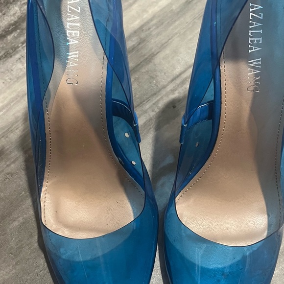 Blue Transparent Heels - Picture 2 of 5